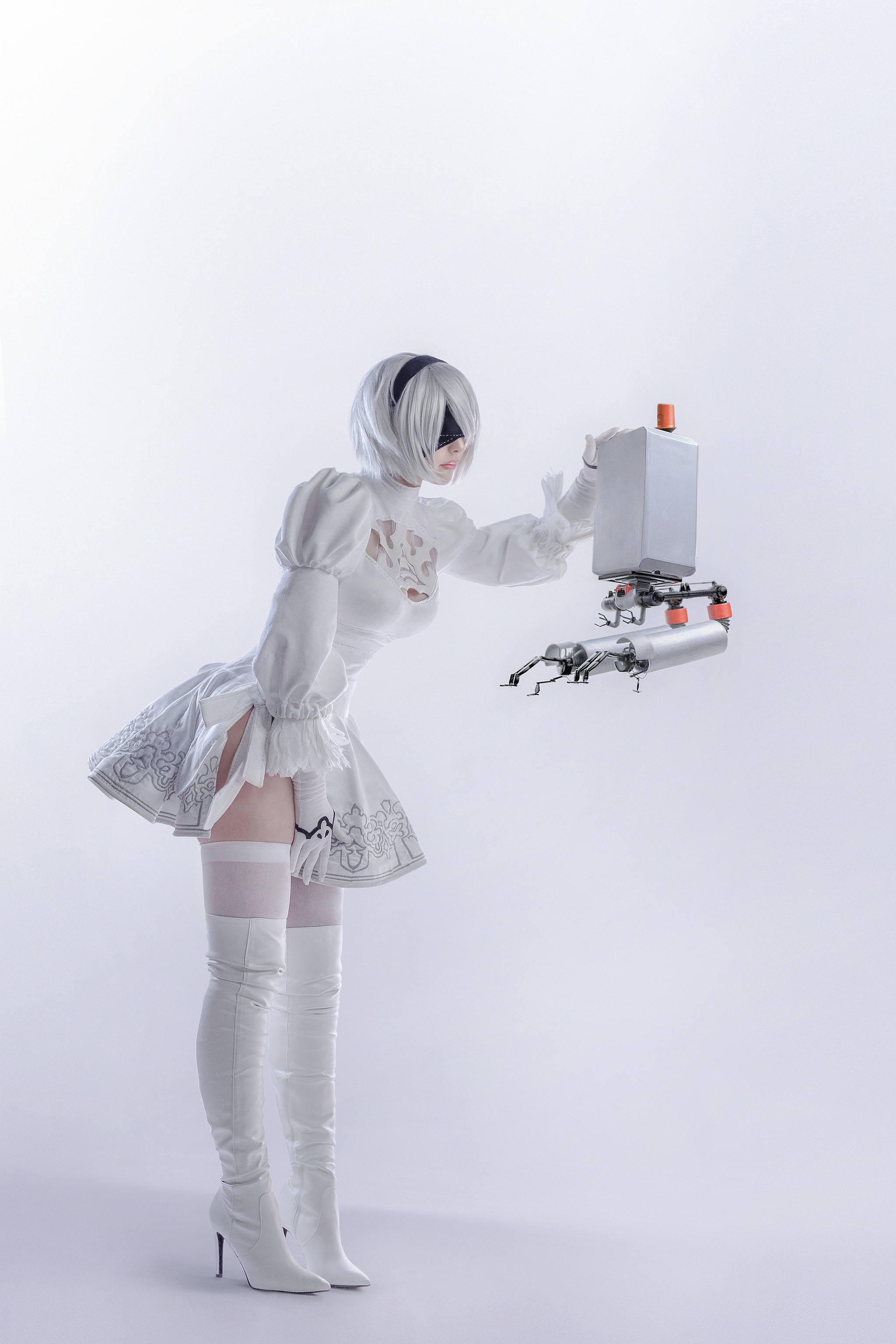 Sayathefox - NO.003 2B White Dress [10P]-XikXak
